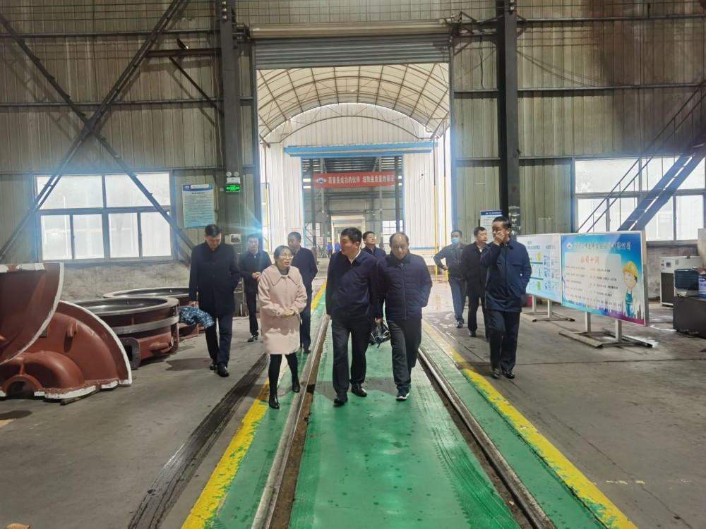湖北省经信厅副厅长郭涛来三峰透平调研指导